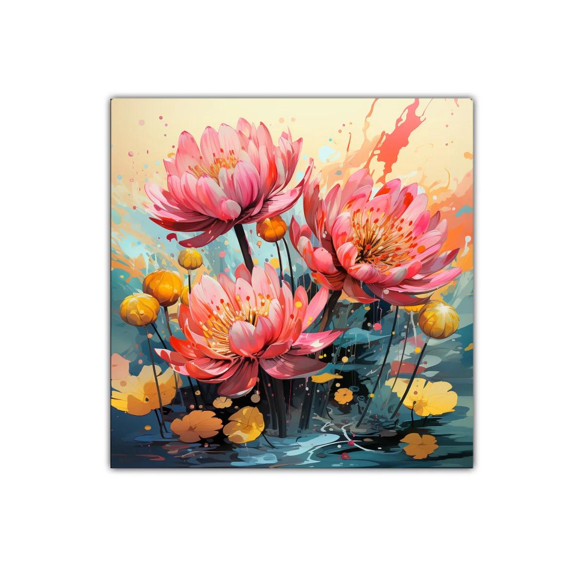 Flores vibrantes en tonos cálidos para decorar interiores — imagen principal