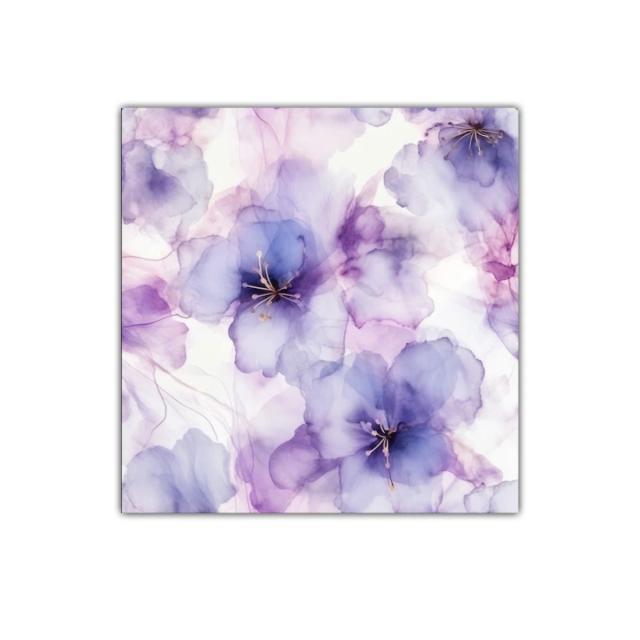 Cuadro Floral en Tono Lavanda para Decoración Delicada