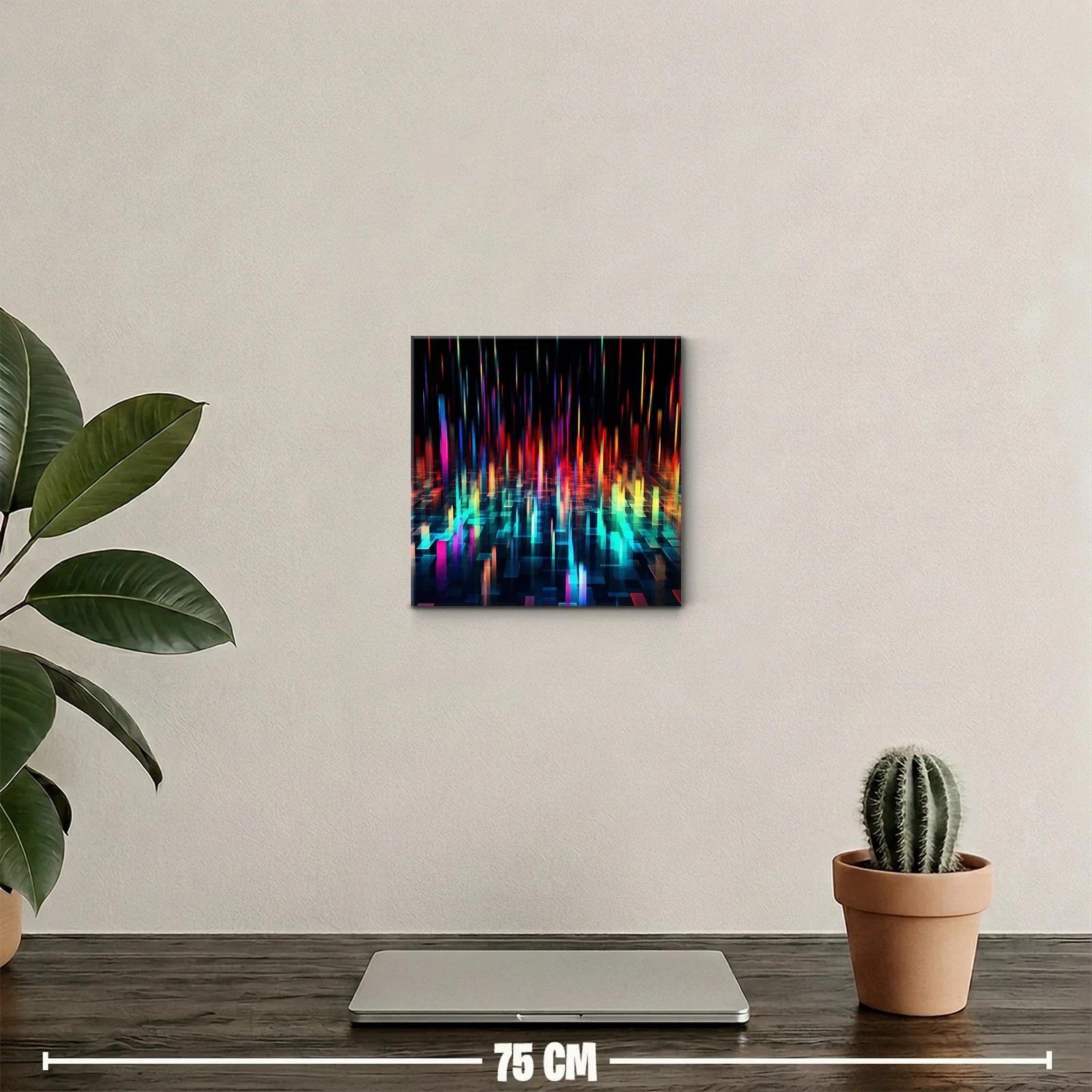 Arte digital con luces vibrantes y formas geométricas — miniatura 2