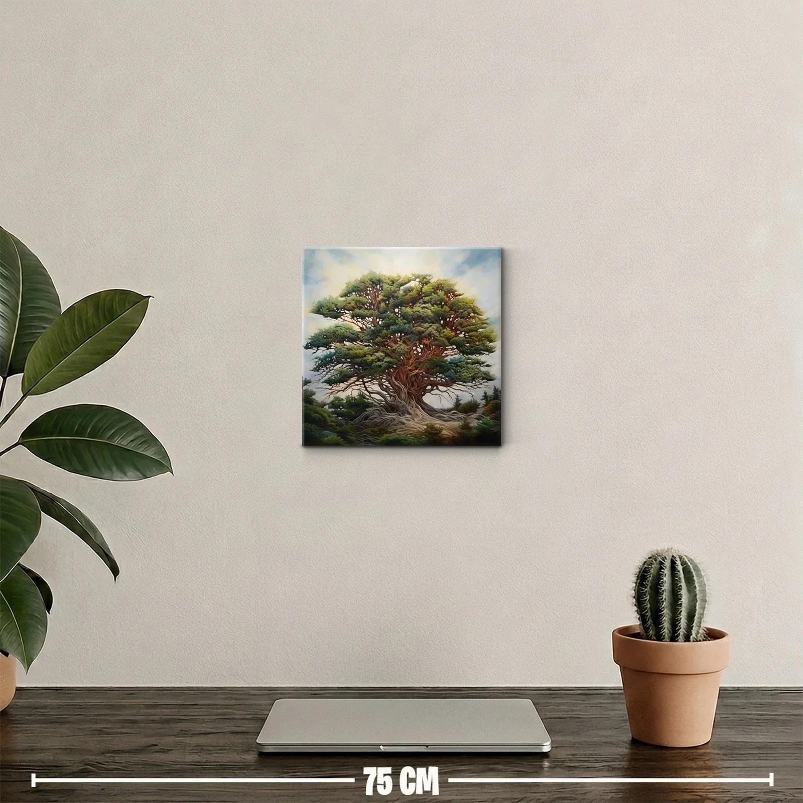 Majestuoso árbol con follaje exuberante y raíces entrelazadas — miniatura 2