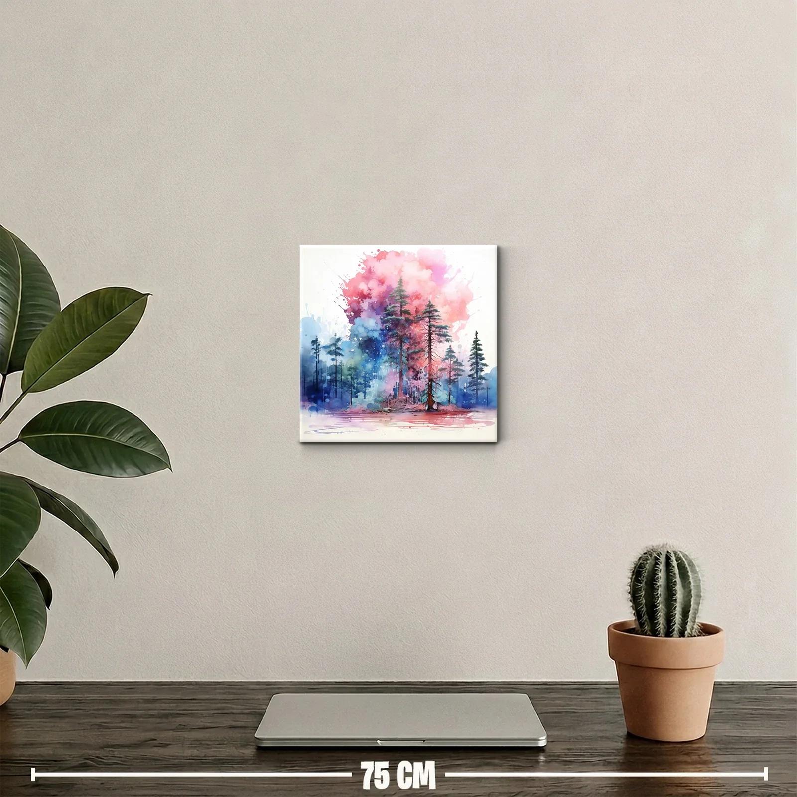Bosque de ensueño con tonos vibrantes y mágicos — miniatura 2