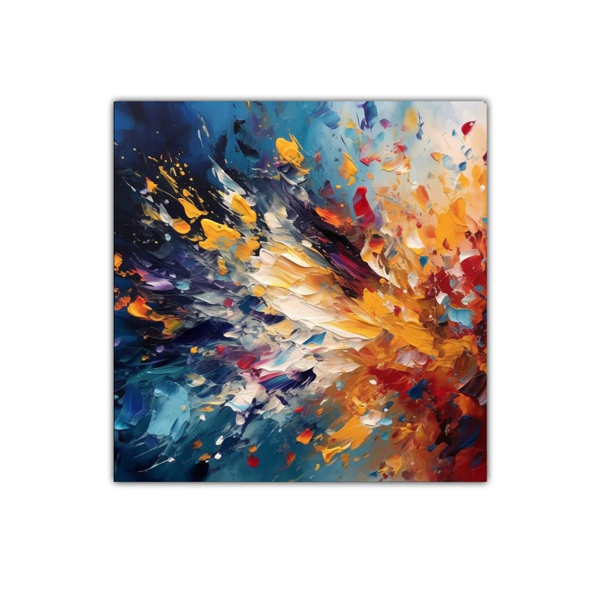 Explosión de color dinámico y energía vibrante en arte abstracto — imagen principal