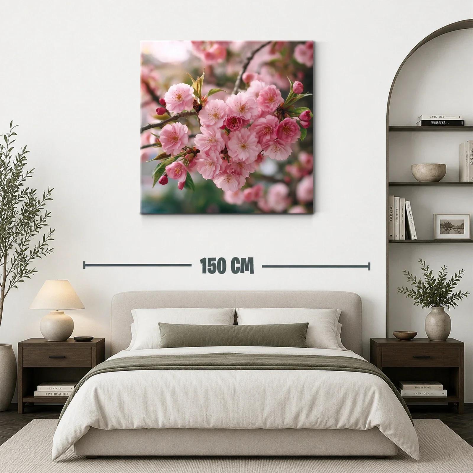 Ramo de flores rosas en plena primavera — miniatura 3