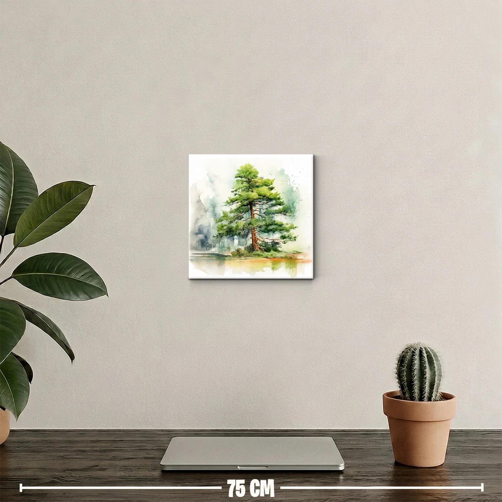Elegante árbol solitario en paisaje sereno y natural — miniatura 2