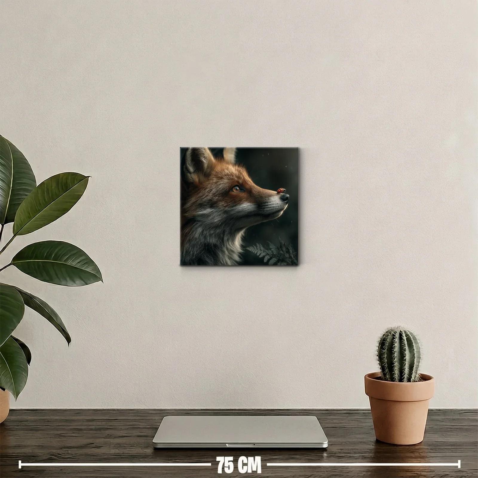 Retrato de zorro con mariquita en su nariz — miniatura 2