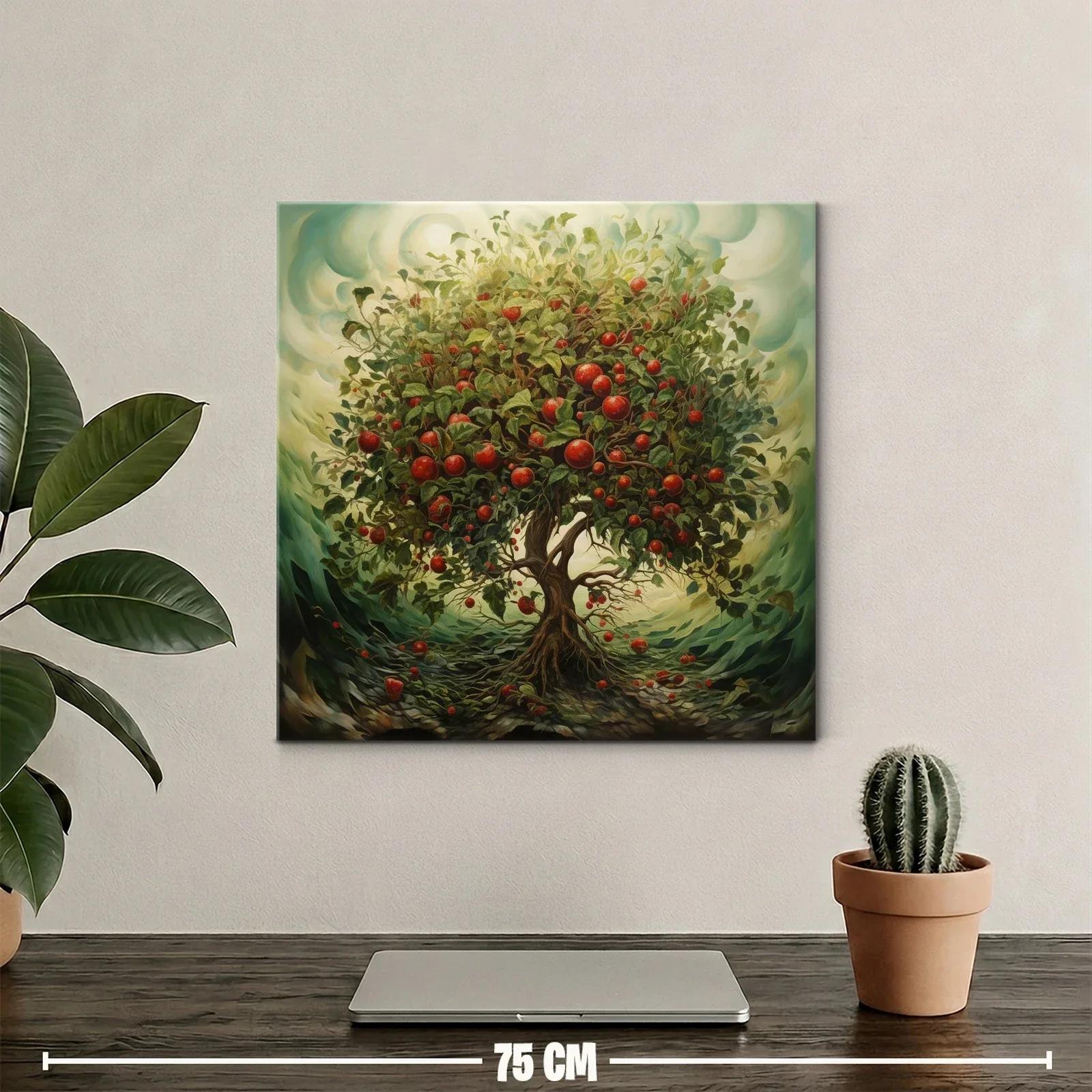 Árbol frutal en pleno esplendor con tonos vivos y naturales — miniatura 2