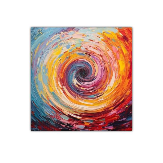 Espiral de colores vibrantes para ambientes llenos de energía