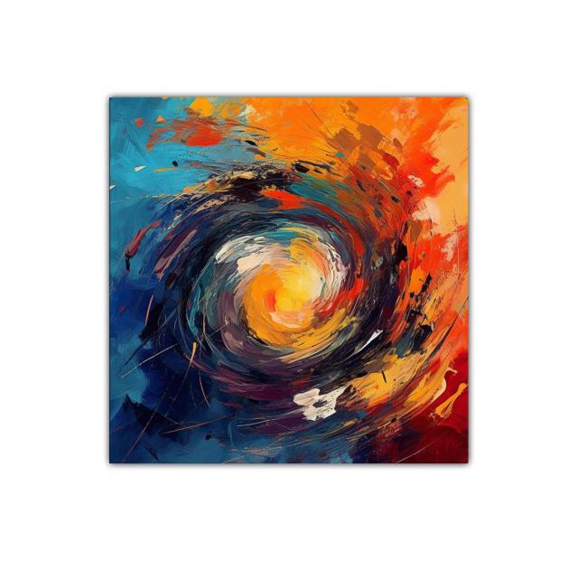 Explosión de color vibrante en espiral dinámica