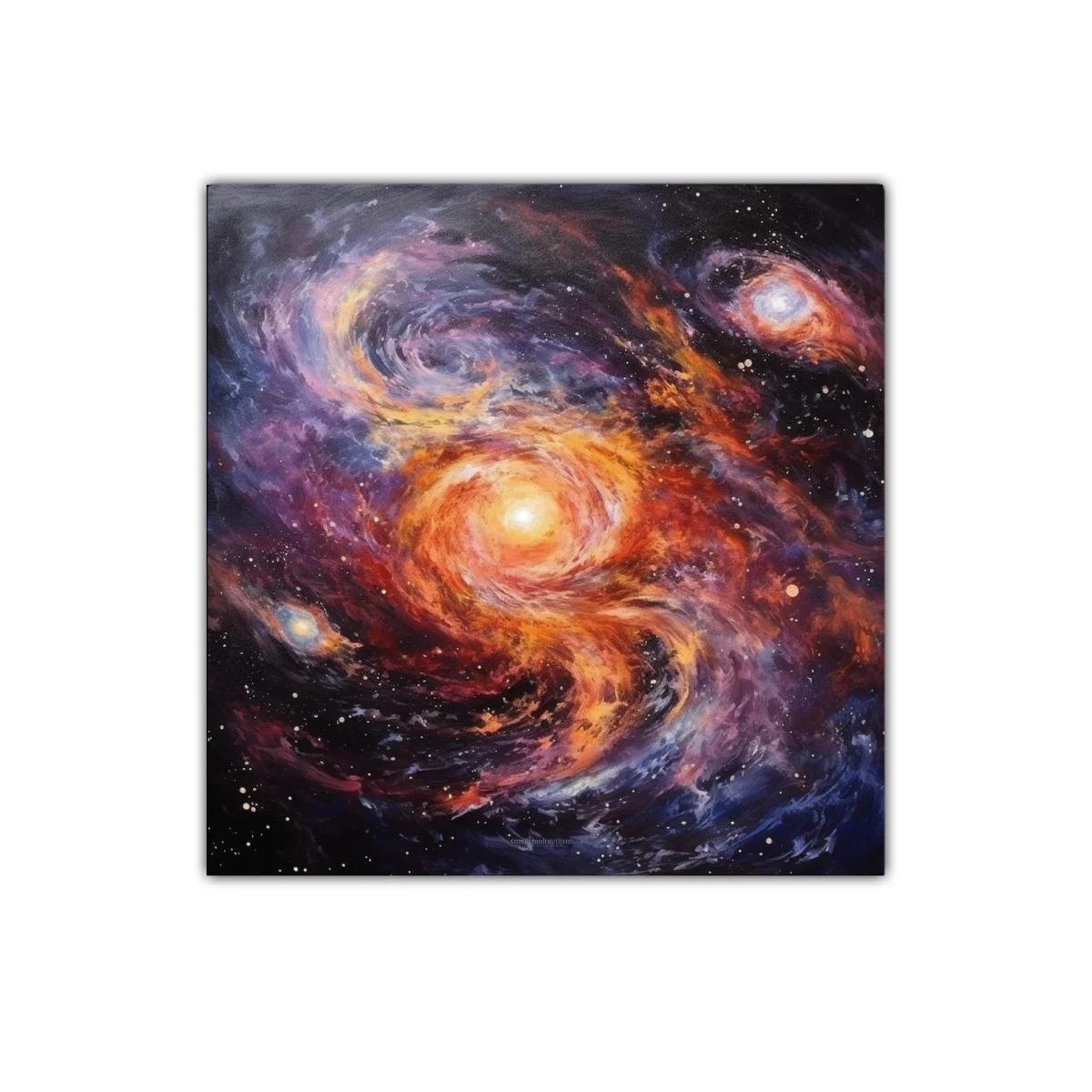 Explosión Cósmica de Colores en Espiral Galáctica — miniatura 1