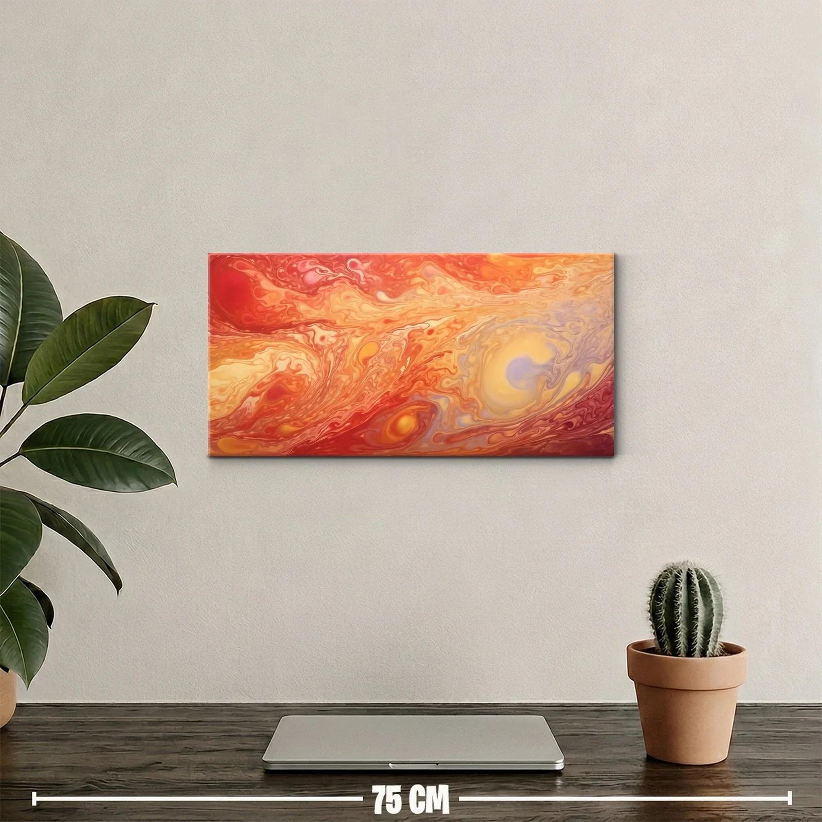 Cuadro remolino abstracto tipo galaxia con focos luminosos — miniatura 2