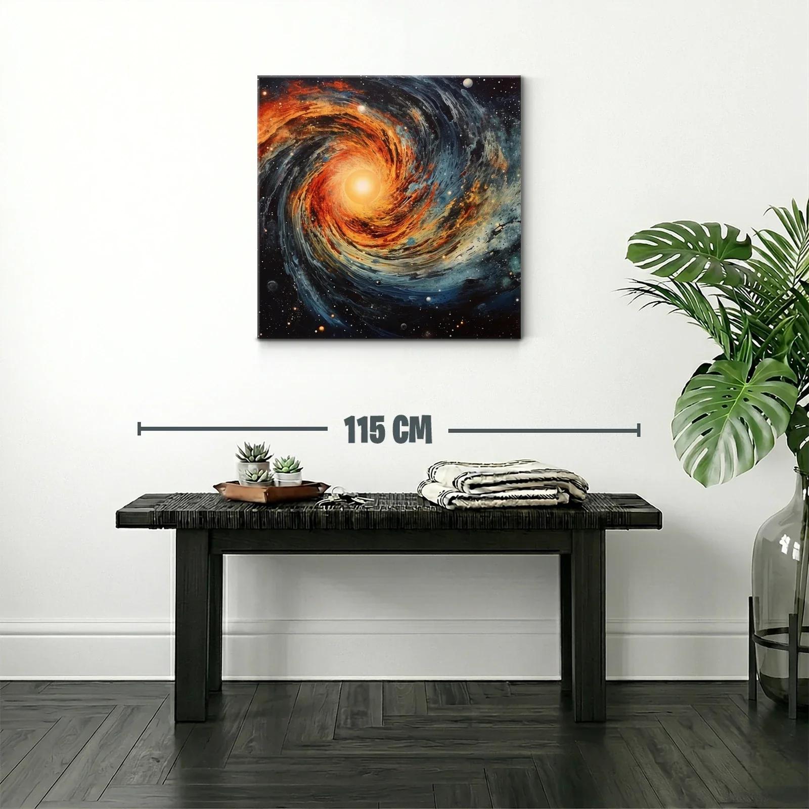 Espiral Cósmico con Luz Central y Estrellas — miniatura 2