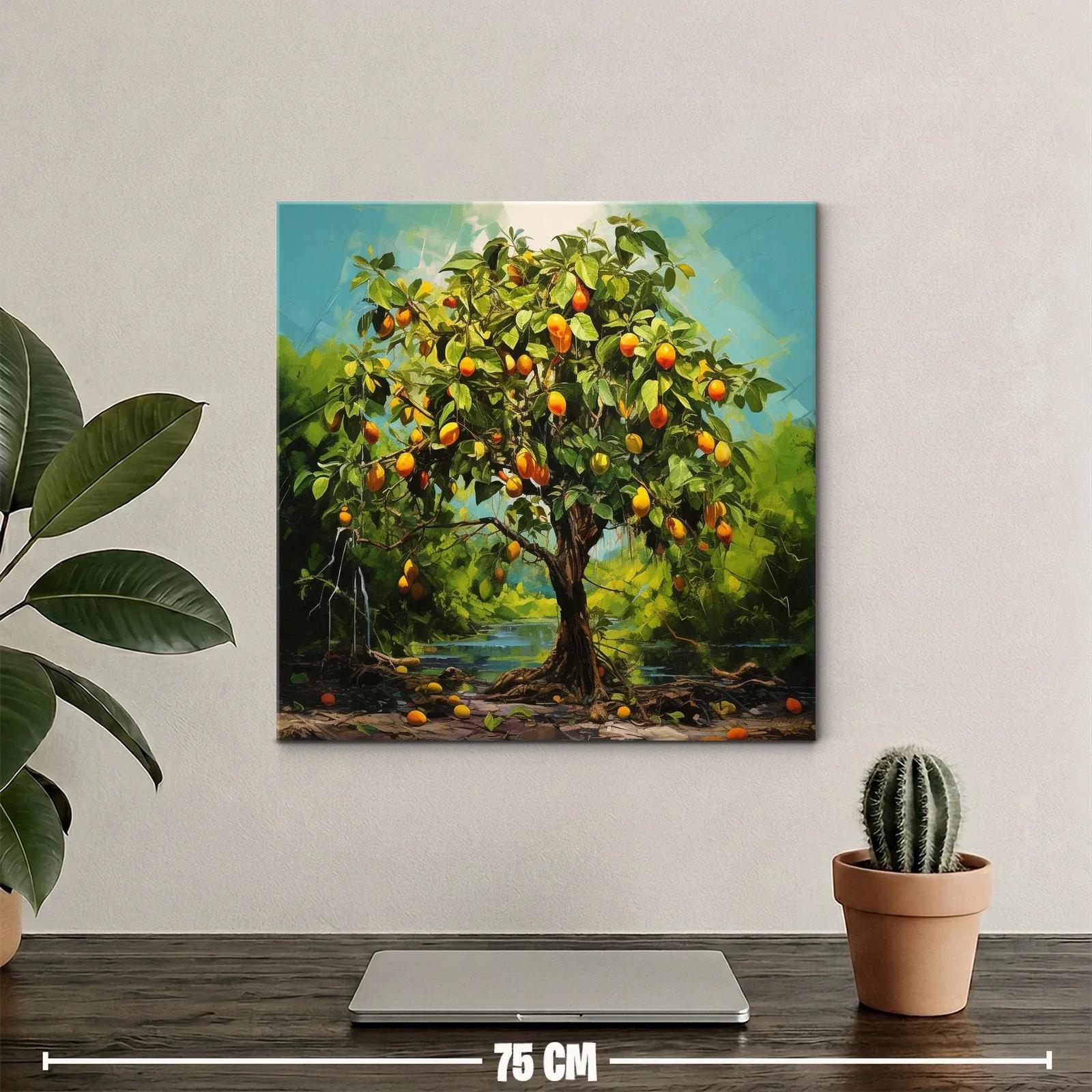 Árbol frutal con frutos naranjas vibrantes en paisaje natural — miniatura 2