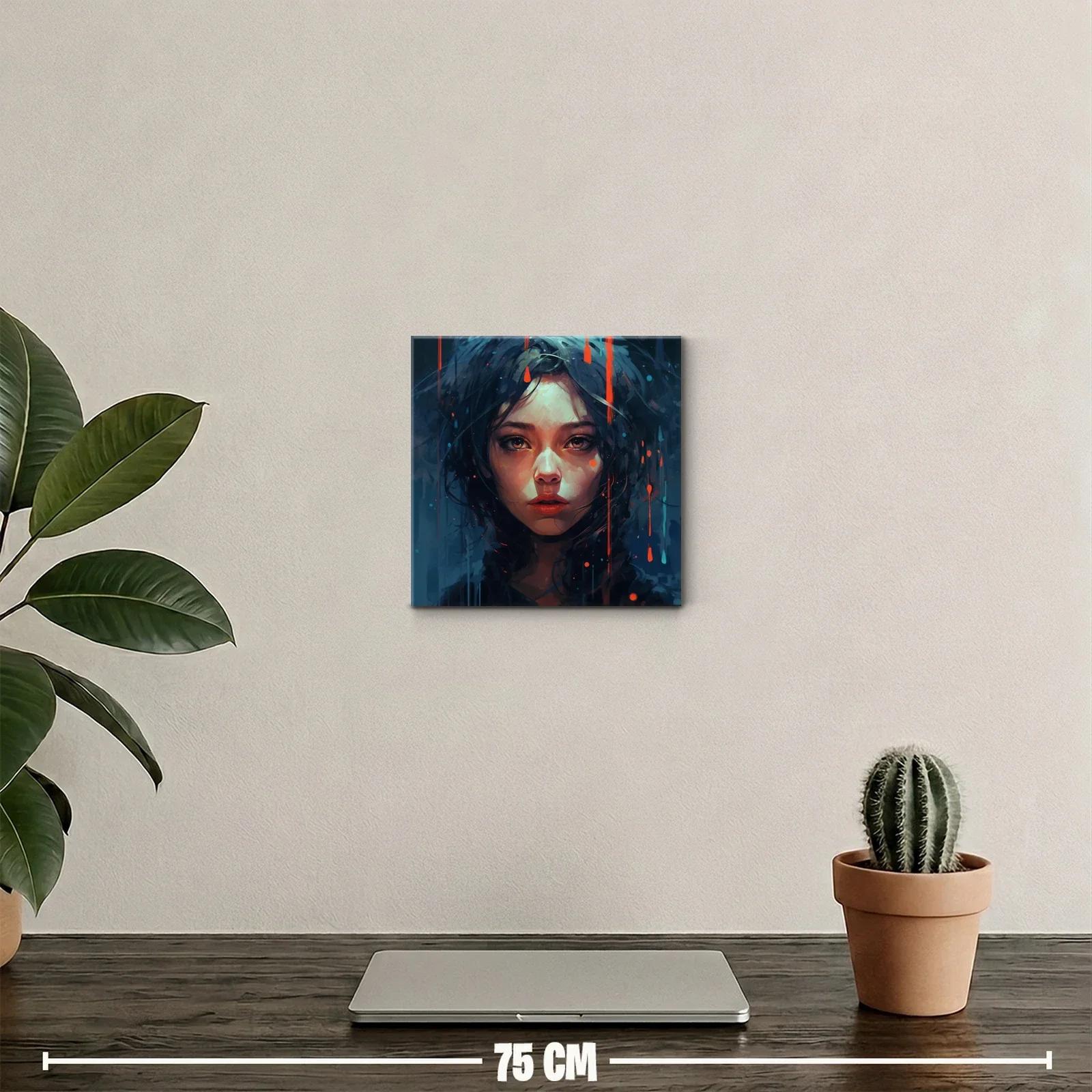 Retrato femenino con luces y contrastes en tonos oscuros — miniatura 2