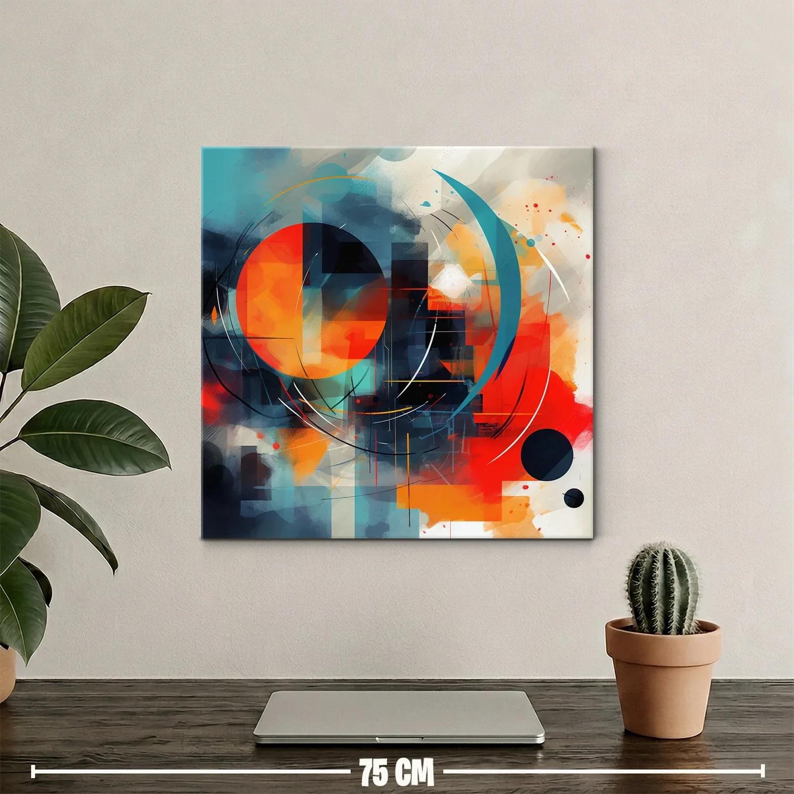 Composición abstracta con formas geométricas vibrantes — miniatura 2