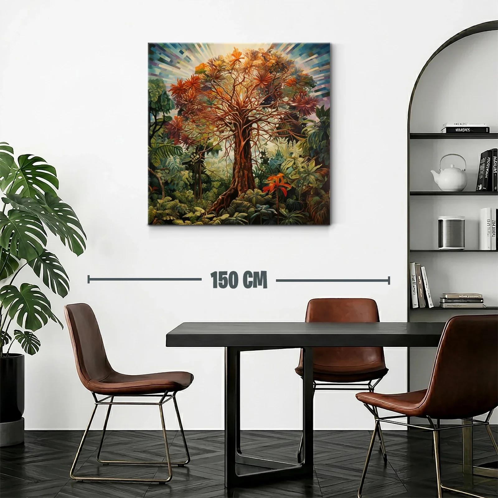 Árbol radiante en vibrante paisaje natural tropical — miniatura 2
