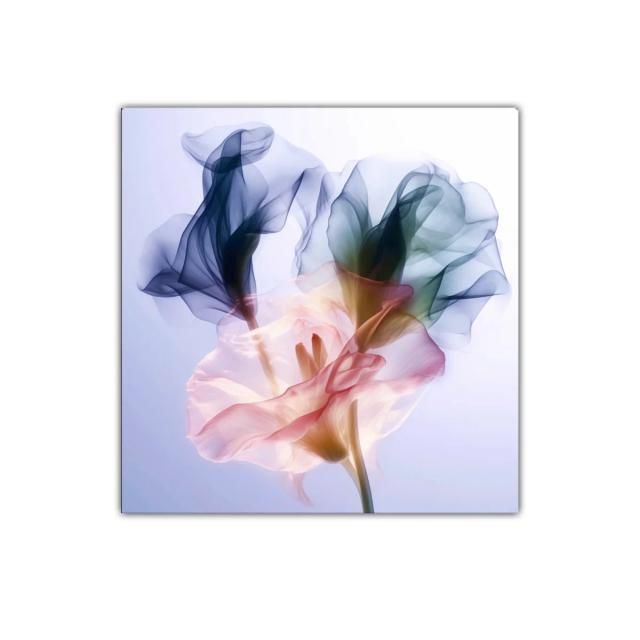 Flores traslúcidas en tonos suaves y etéreos