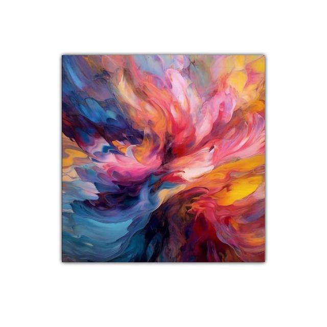 Explosión de colores vibrantes en movimiento dinámico