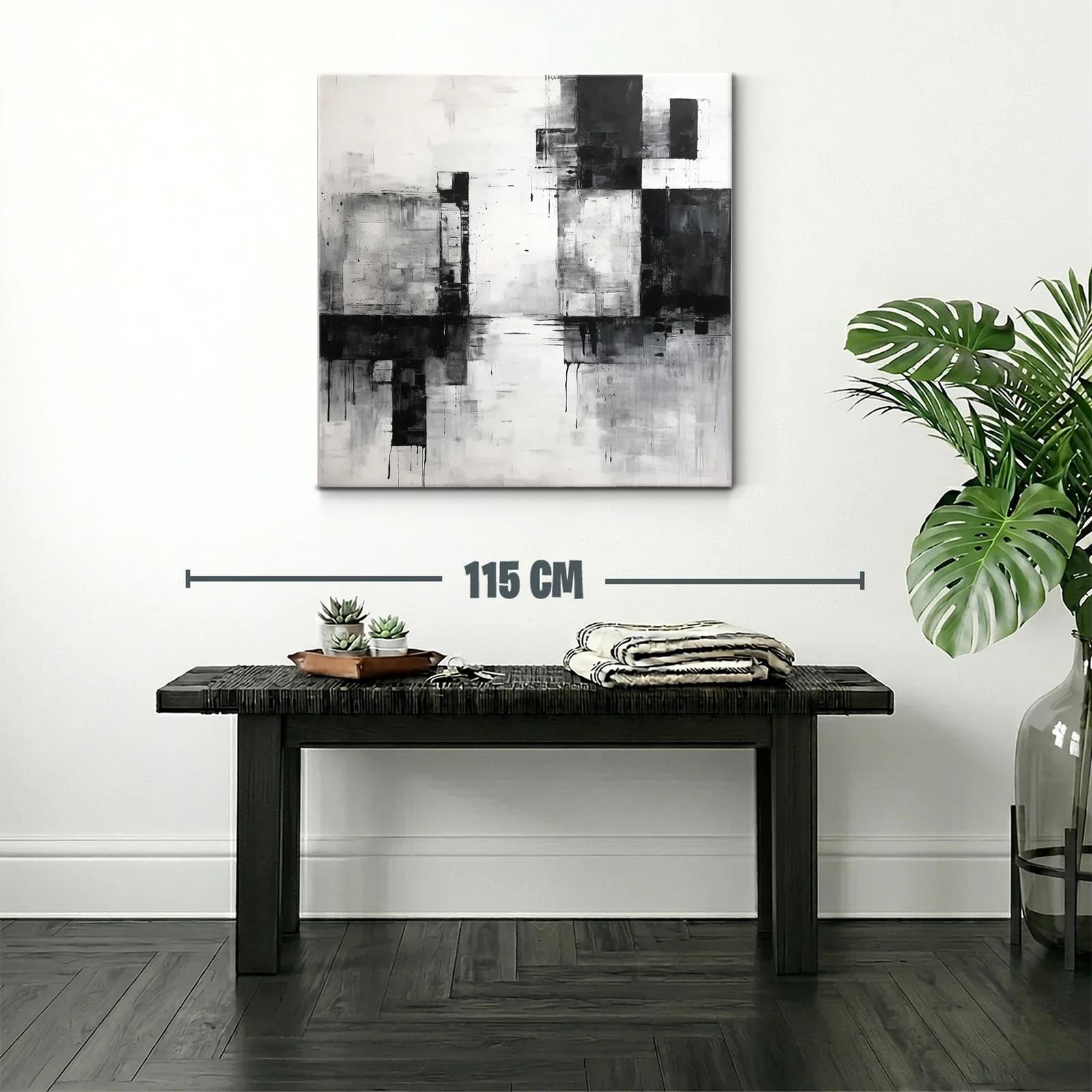 Composición abstracta en escala de gris y negro — miniatura 2