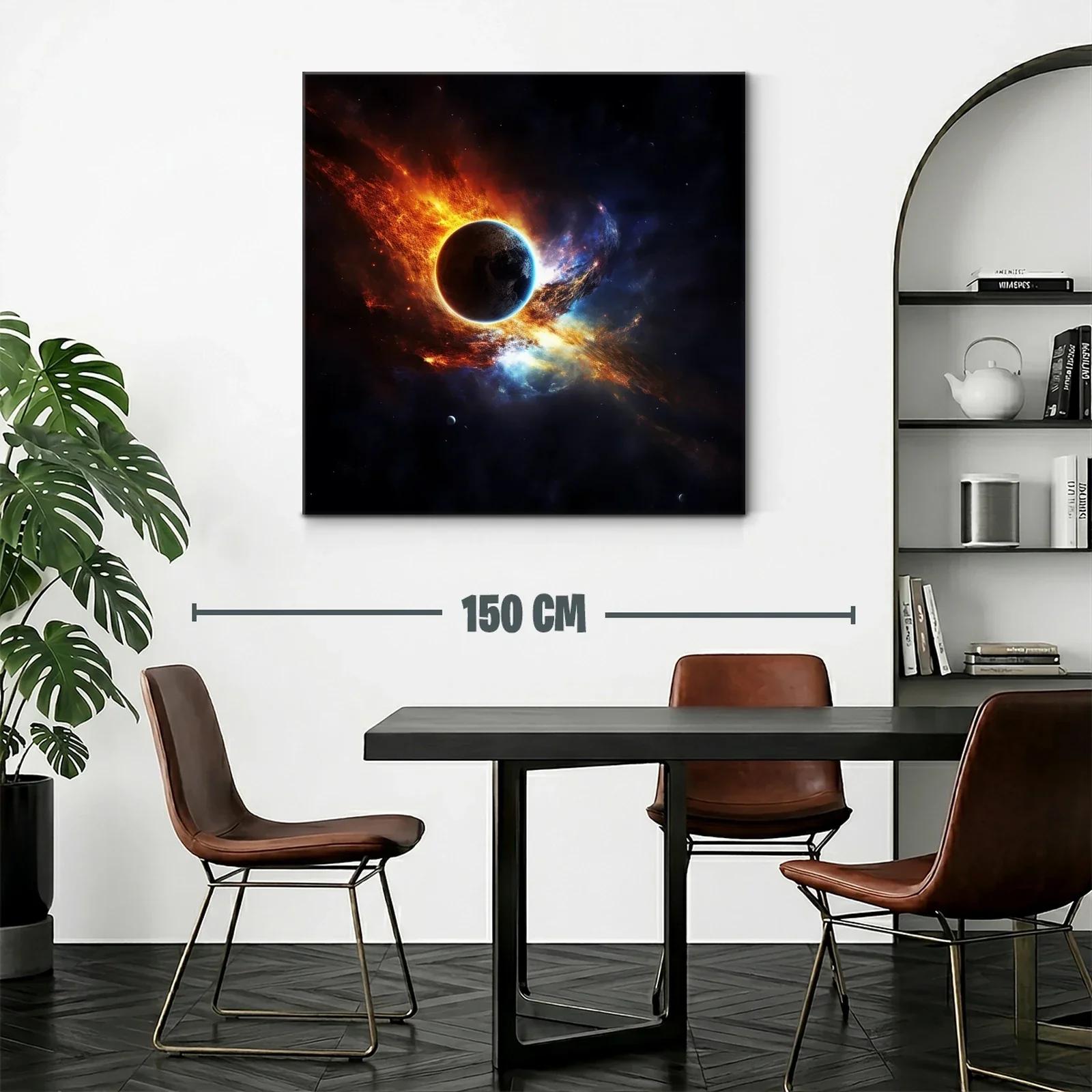 Impactante cuadro de planeta con estallido cósmico — miniatura 2