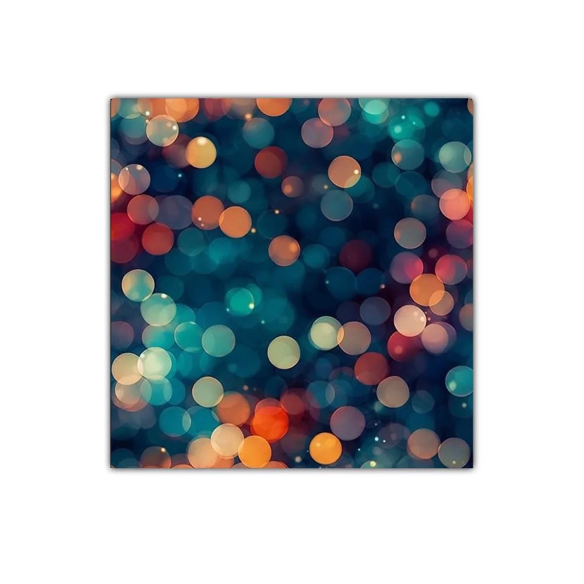 Cuadro decorativo con luces abstractas coloridas y difusas — imagen principal