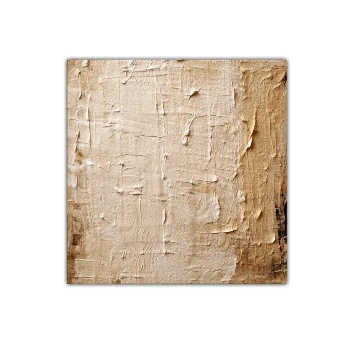 Cuadro abstracto en tonos neutros con relieve texturizado — miniatura 1