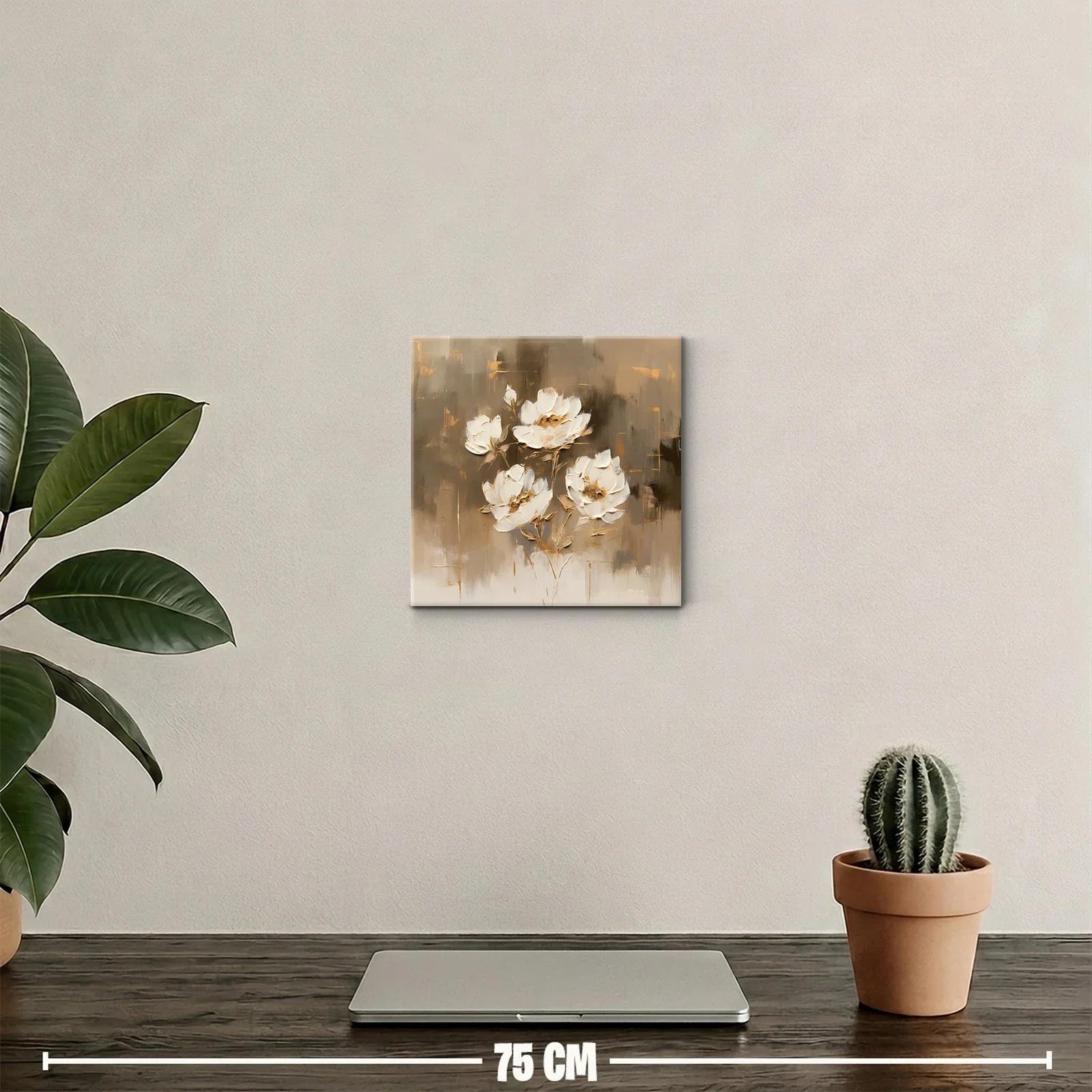 Flores blancas en tonos neutros para un ambiente elegante — miniatura 2