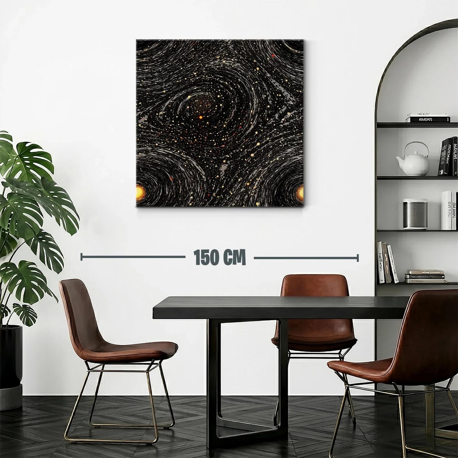 Abstracción cósmica con espirales y destellos estelares — miniatura 2