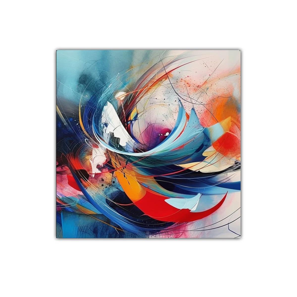 Composición vibrante con dinámicas formas y colores intensos — imagen principal