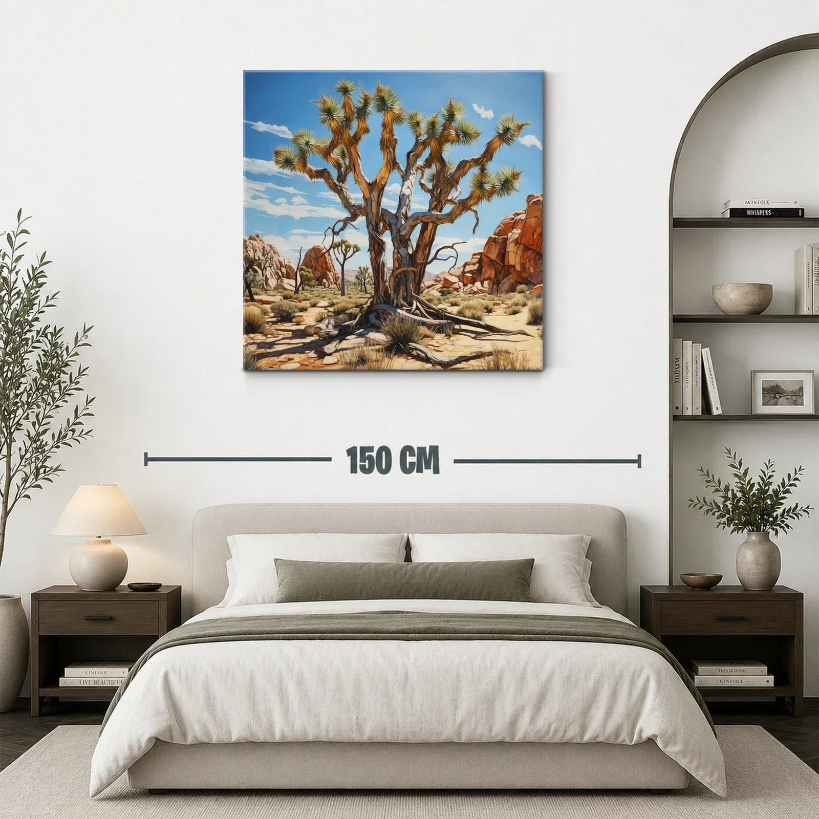 Árbol desértico en paisaje rocoso bajo cielo azul — miniatura 3