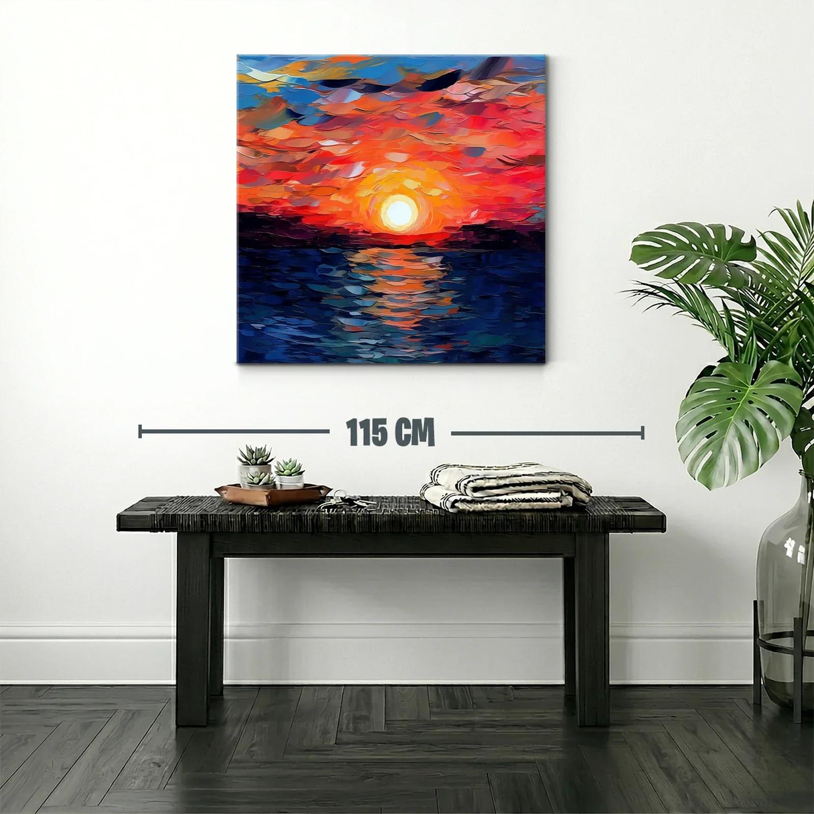 Atardecer vibrante con tonos cálidos y azulados — miniatura 2