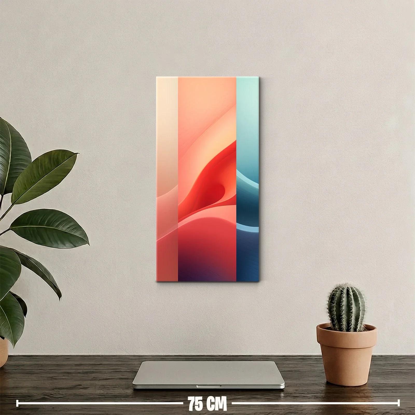 Cuadro formas curvas abstractas con capas suaves y degradado — miniatura 2