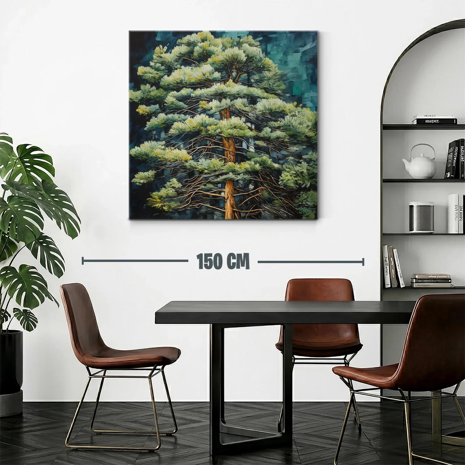Nombre Sereno de un Árbol en Verde y Azul Profundo — miniatura 2
