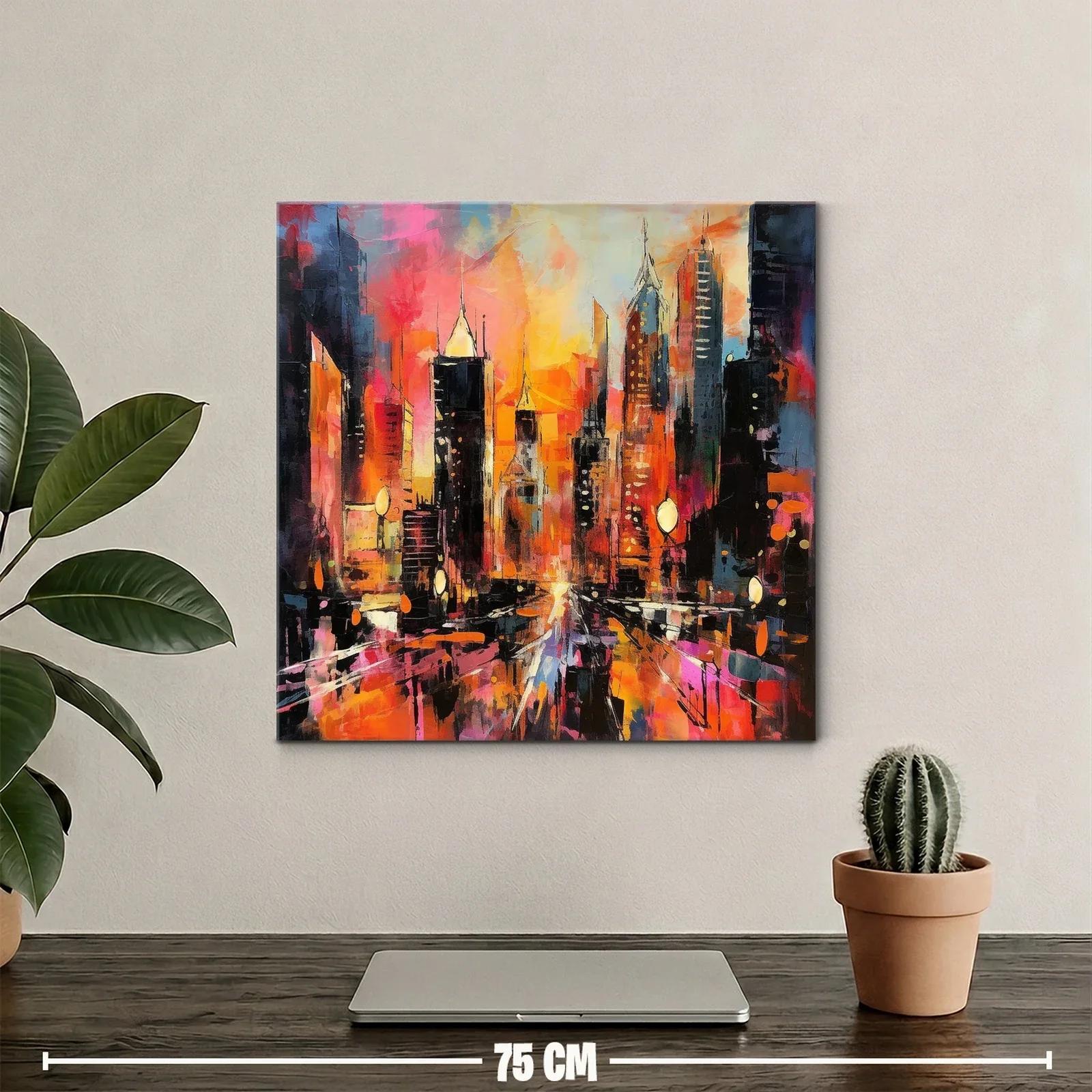 Atardecer vibrante en ciudad moderna llena de energía — miniatura 2