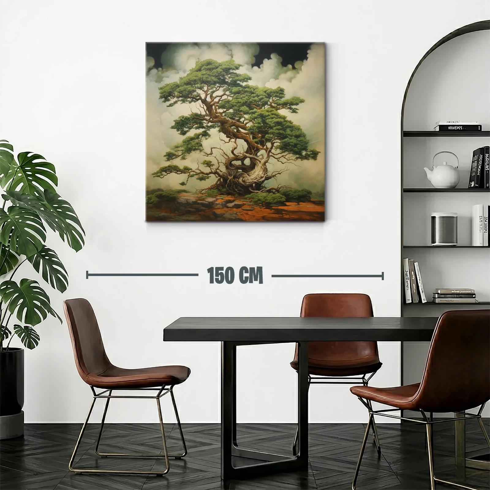 Majestuoso árbol antiguo con ramajes enredados y follaje verde — miniatura 2