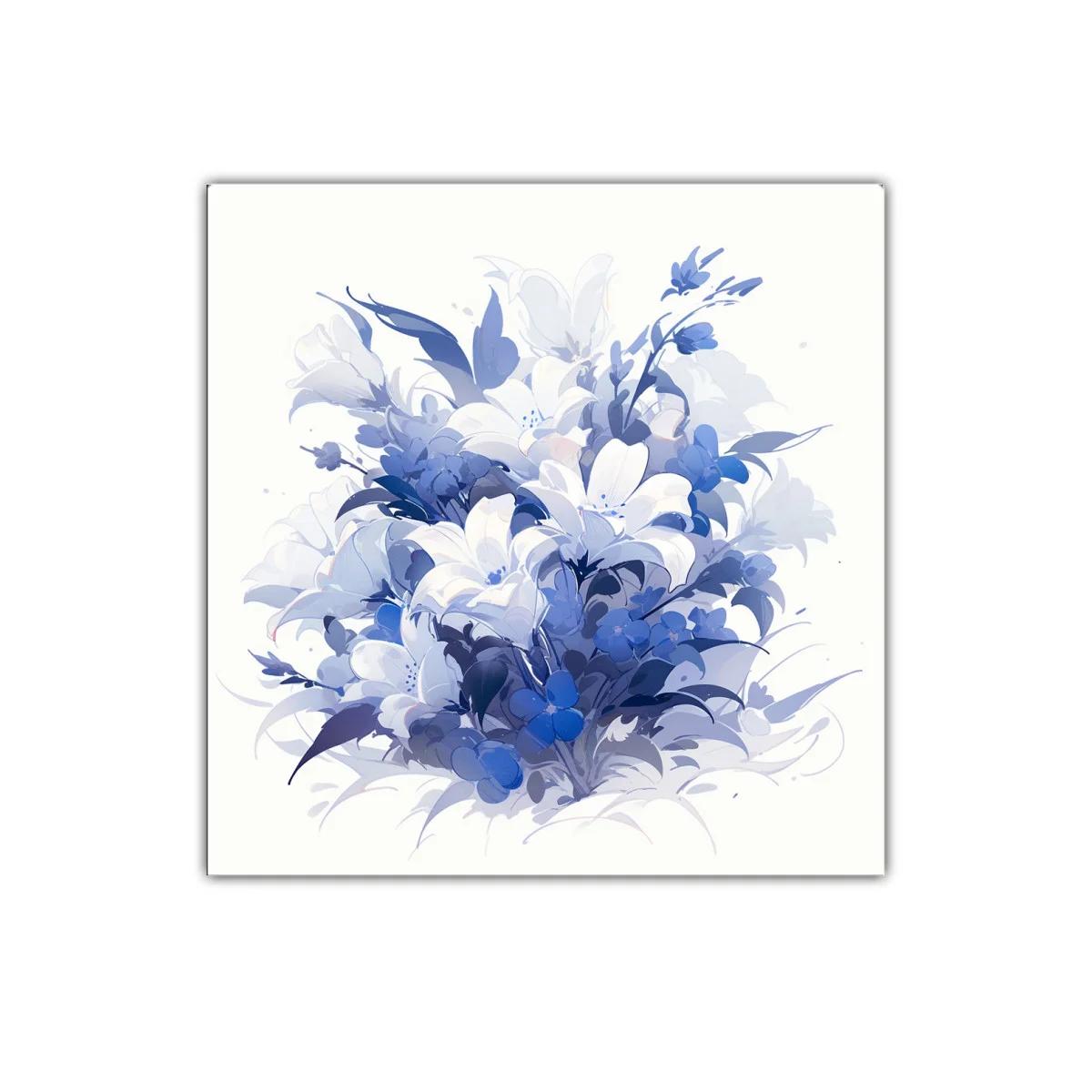 Ramo Azul de Flores Elegantes para Decorar Tu Espacio