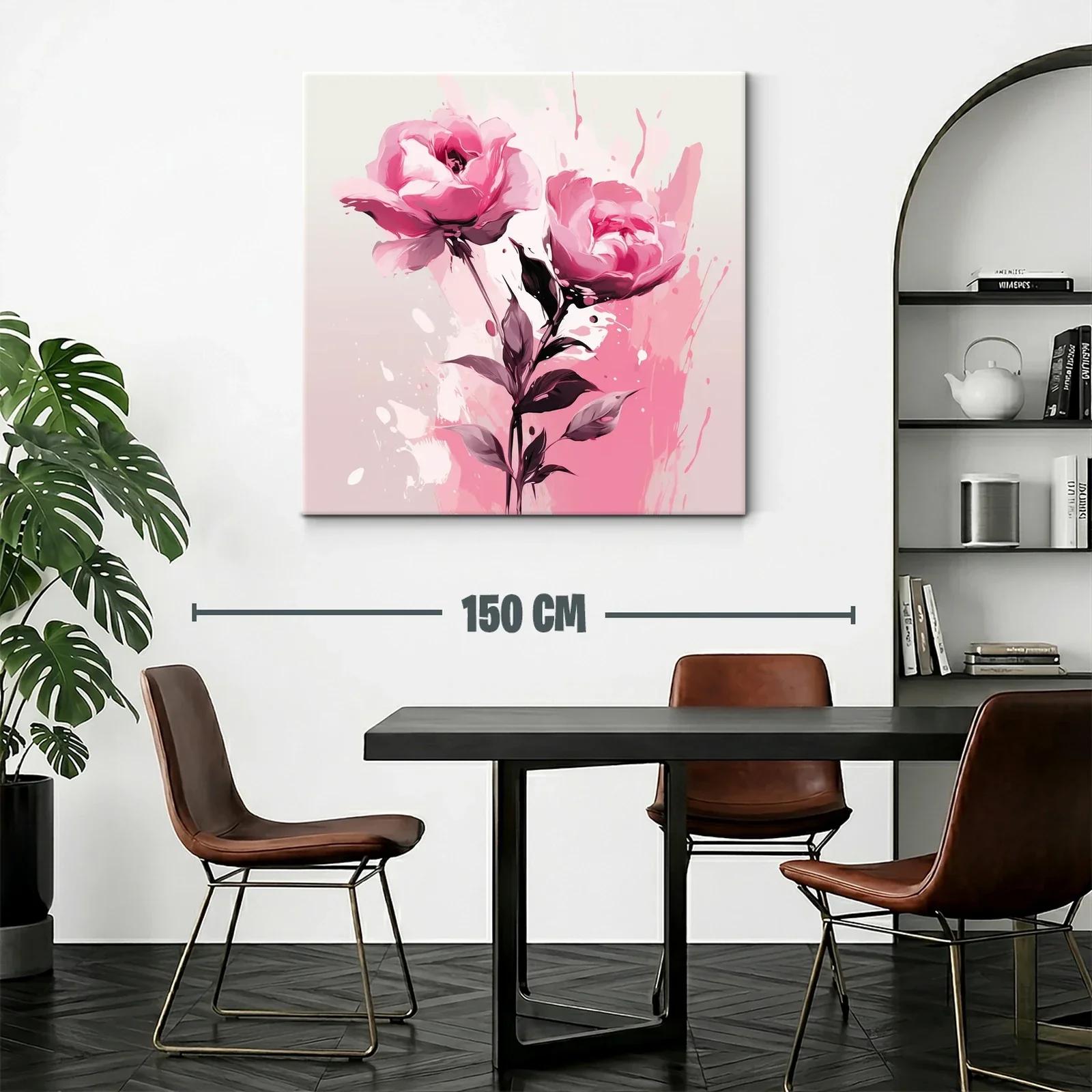 Elegancia floral con rosas en tonos rosas vibrantes — miniatura 2