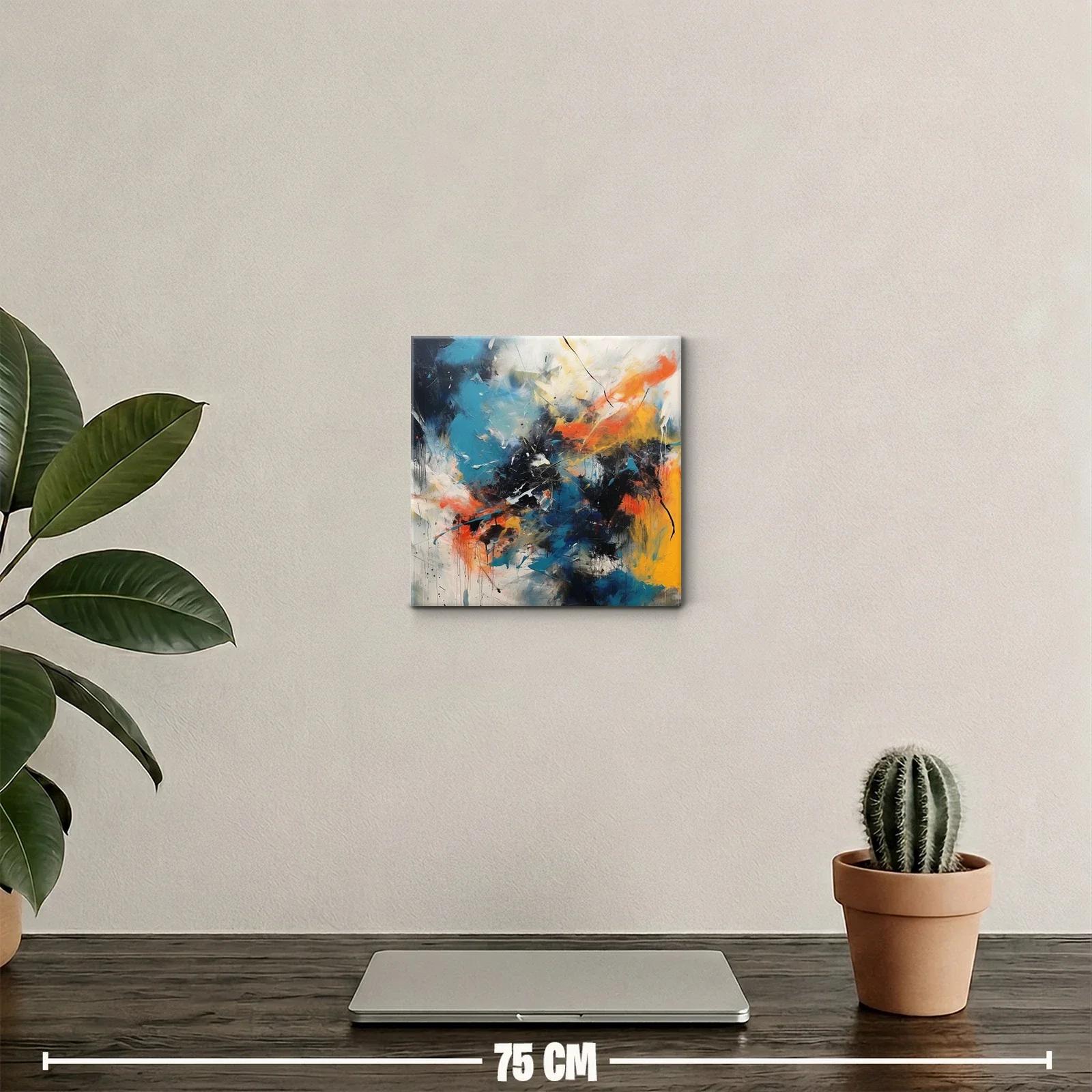 Composición abstracta vibrante con contrastes intensos — miniatura 2