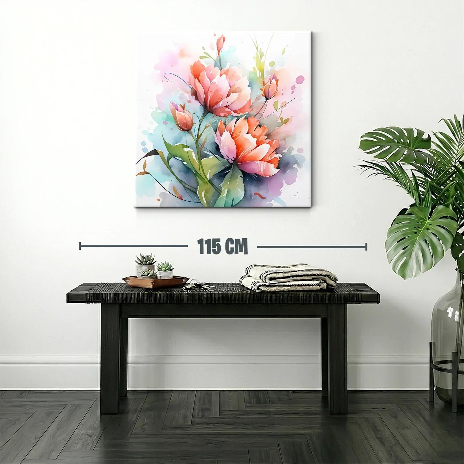 Flores vibrantes con tonos suaves y naturaleza delicada — miniatura 2