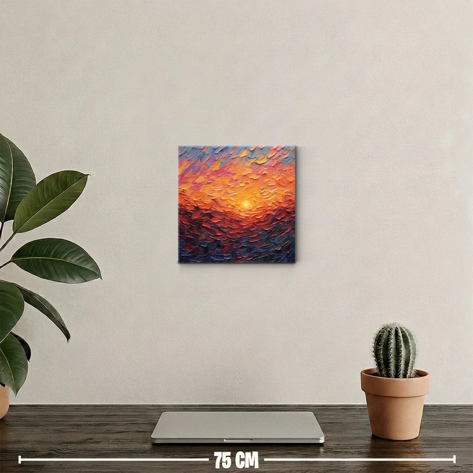 Atardecer vibrante con texturas intensas y colores cálidos — miniatura 2