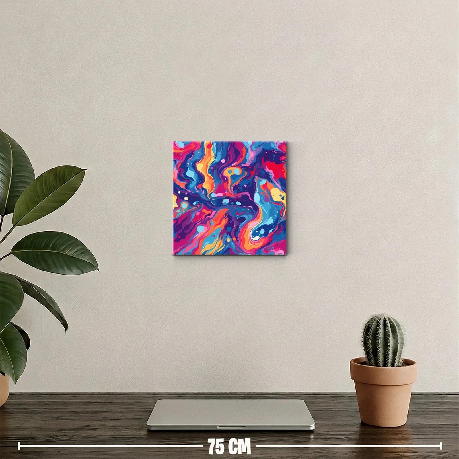 Explosión de colores vibrantes en diseño abstracto dinámico — miniatura 2
