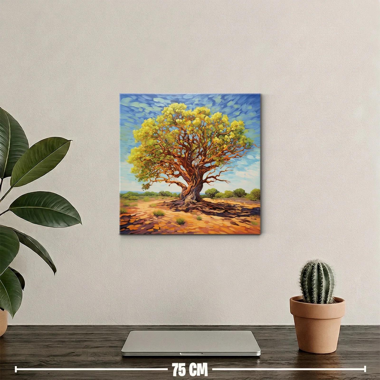 Árbol majestuoso bajo cielo azul en paisaje soleado — miniatura 2