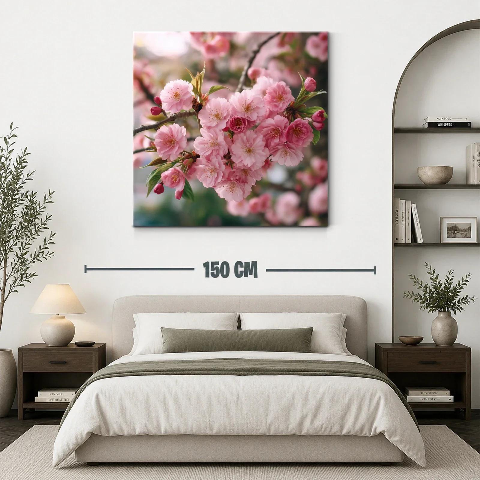Ramo de flores rosas en plena primavera — miniatura 3