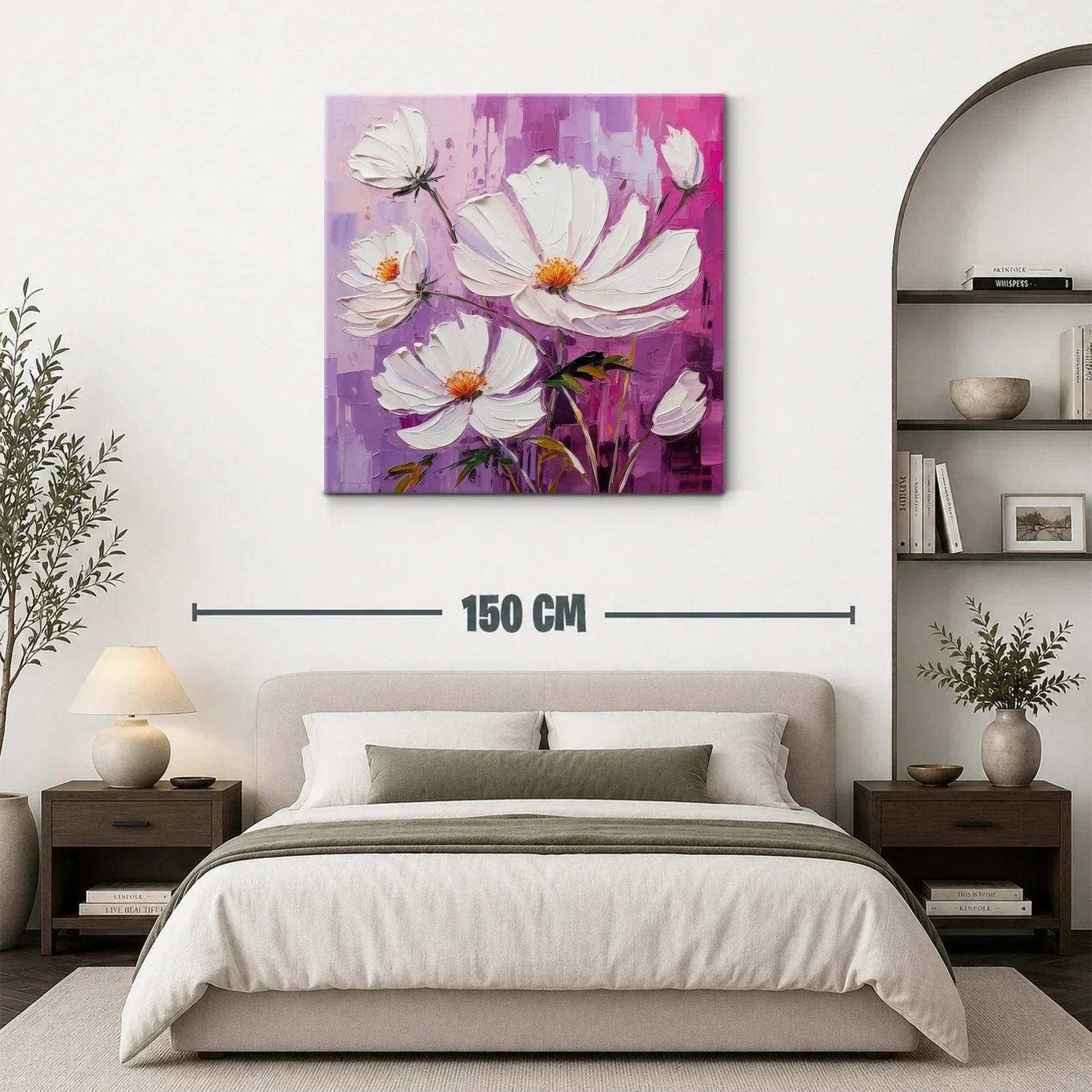 Elegancia floral en tonos blancos y violetas — miniatura 3
