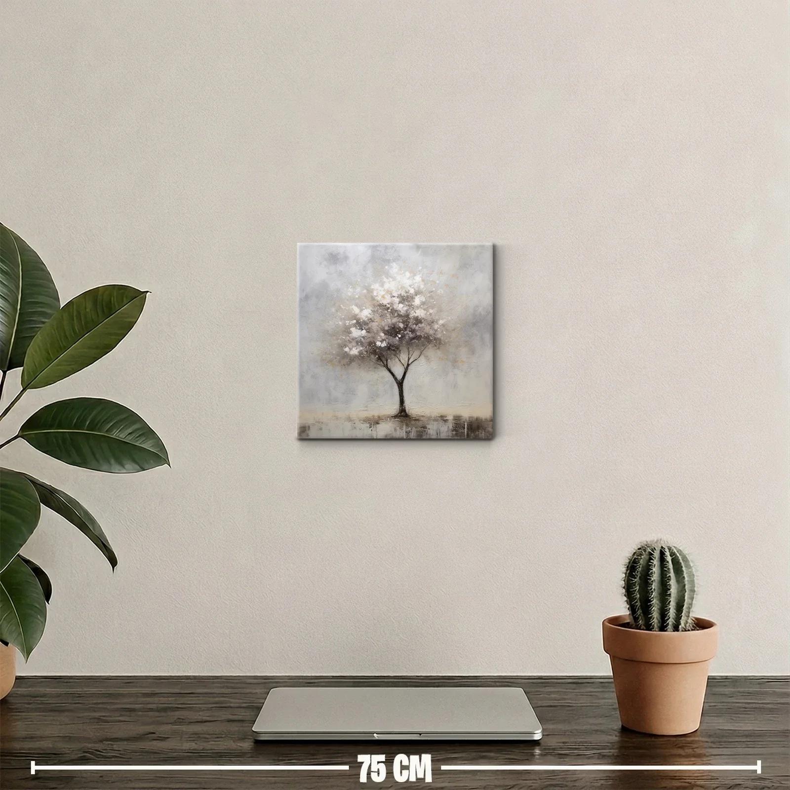 Árbol sereno en tonos suaves y neutros — miniatura 2