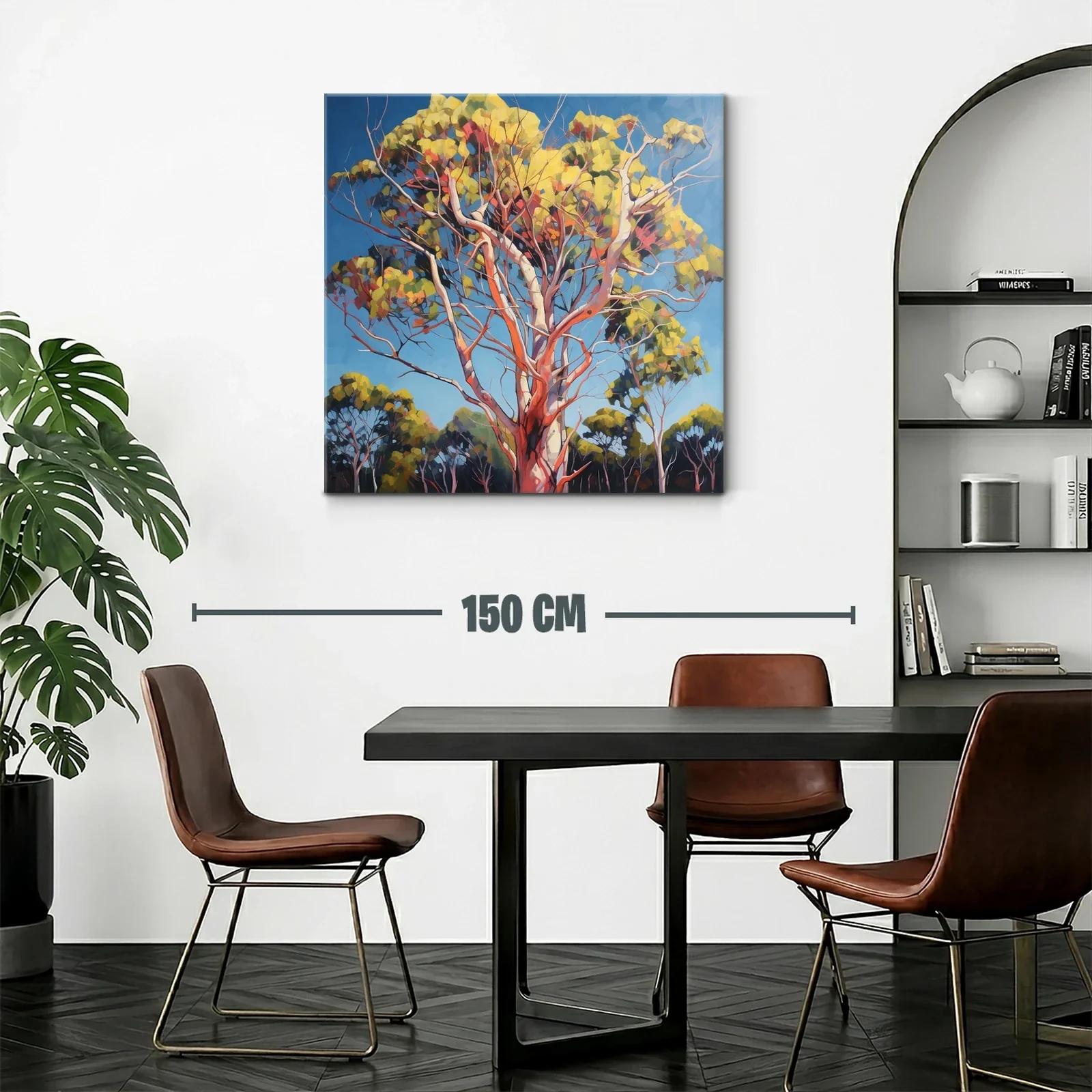 Árboles vibrantes en paisaje natural bajo cielo azul claro — miniatura 2