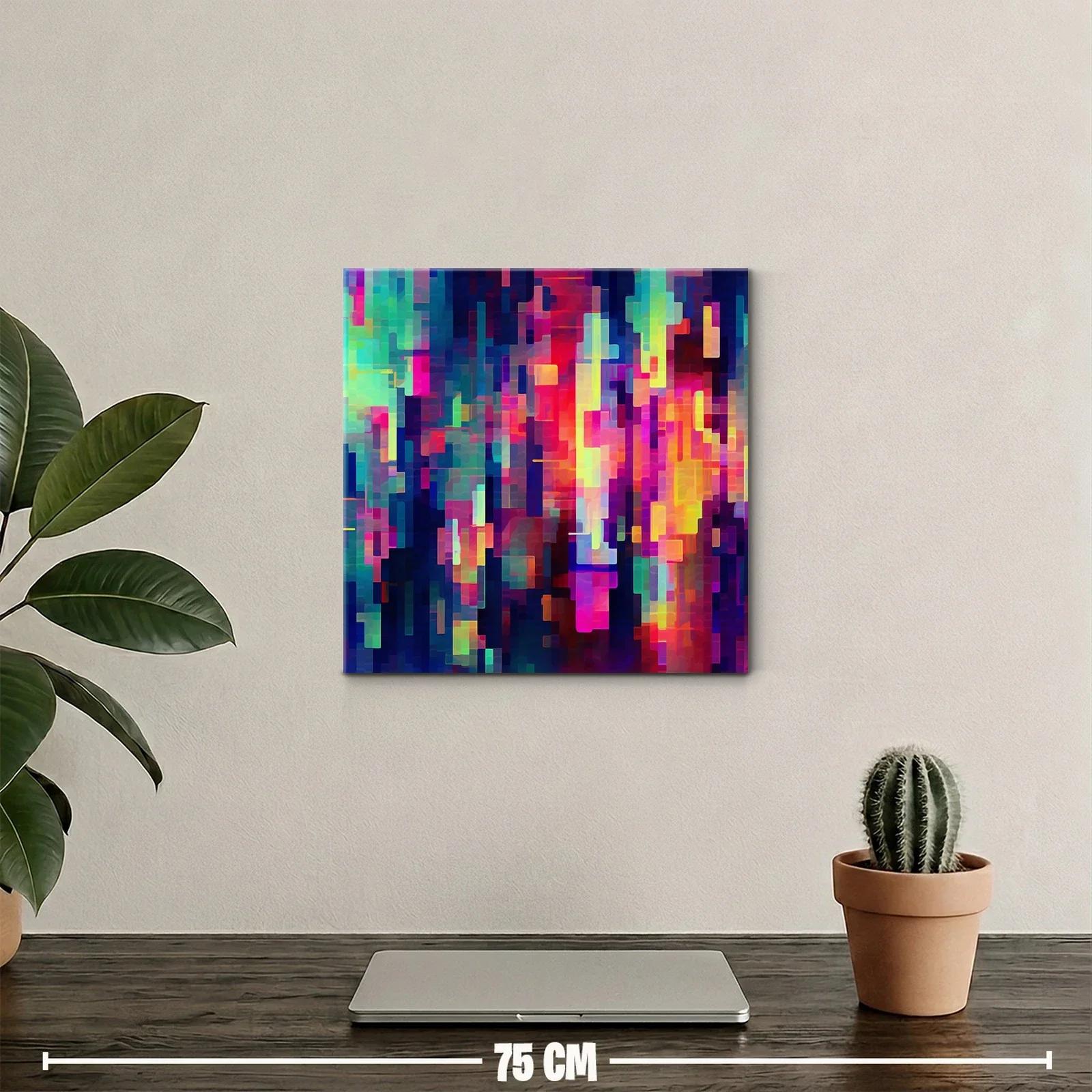 Composición abstracta vibrante en tonos intensos — miniatura 2