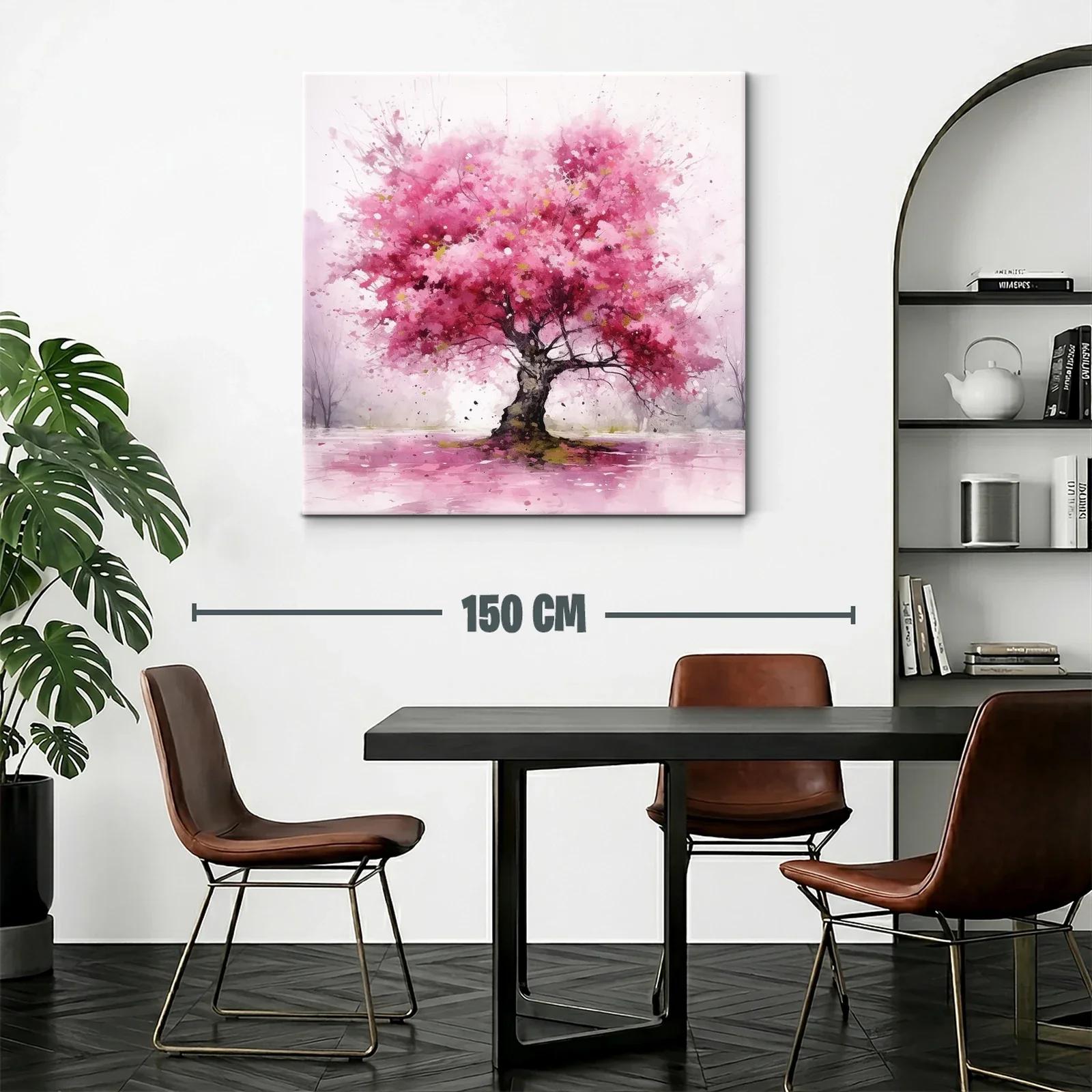 Árbol de flores rosas que llena de vida el espacio — miniatura 2