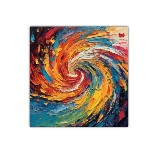 Vórtice de colores vibrantes que llena de energía tus espacios