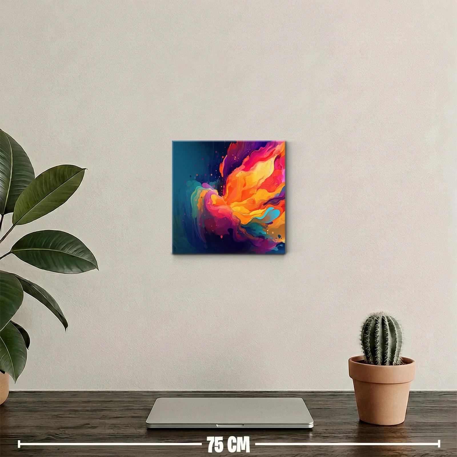 Explosión de colores vibrantes con formas abstractas fluidas — miniatura 2