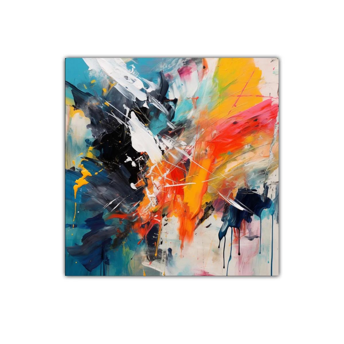Composición abstracta vibrante con explosión de colores — imagen principal